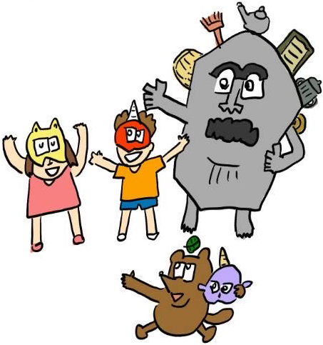 演劇体験ワークショップイラスト