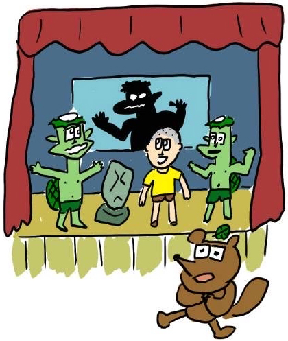 演劇体験ワークショップイラスト